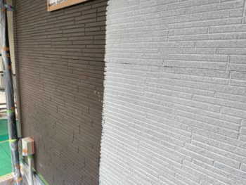 横浜市保土ヶ谷区H様邸パーフェクトトップ外壁塗装下塗り