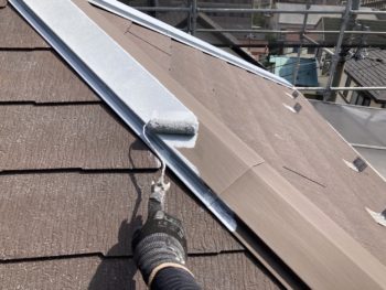 鎌倉市Y様邸棟板金錆止め塗装