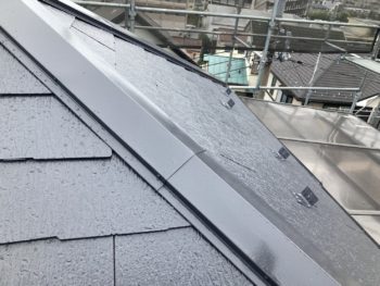 鎌倉市Y様邸棟板金塗装施工後画像