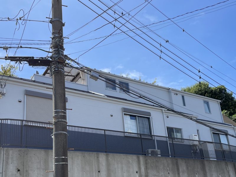 鎌倉市Y様邸パーフェクトセラミックトップG外壁塗装施工後画像