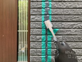 鎌倉市Y様邸シーリング打ち換えなびき作業