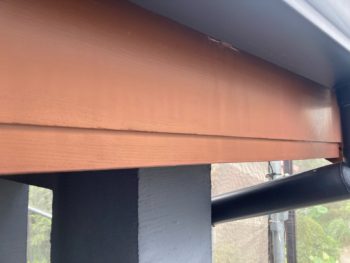 横浜市栄区I様邸破風塗装施工前画像