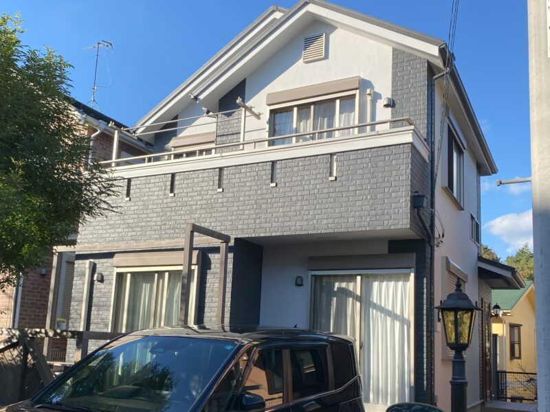 横浜市戸塚区I様邸グランセラトップ1液水性外壁塗装施工後画像