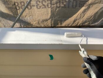 横浜市港南区A様邸笠木板金錆止め塗装