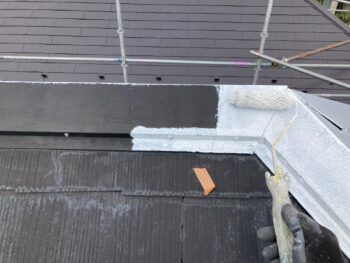 横浜市港南区N様邸棟板金錆止め塗装