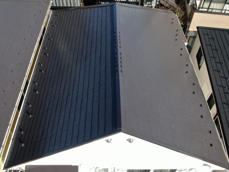 横浜市港南区N様邸ファインパーフェクトセラミックベスト遮熱屋根塗装施工後画像