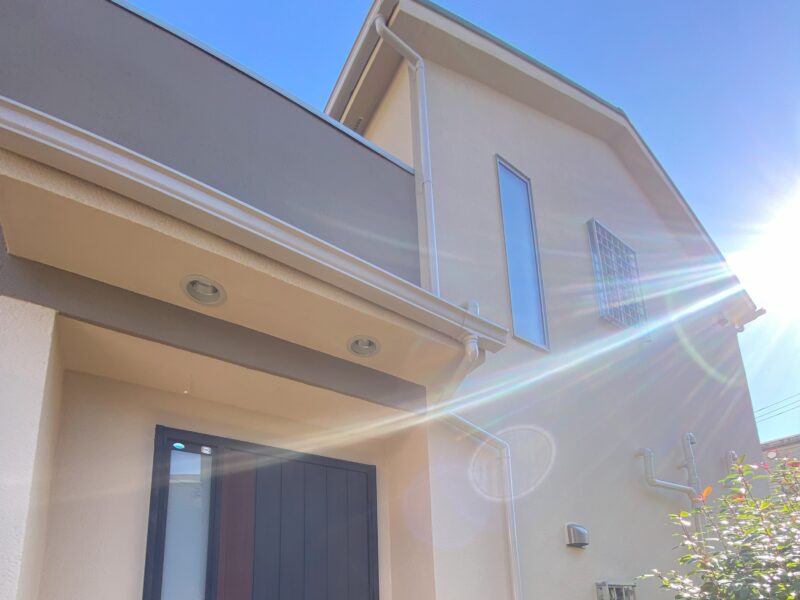 鎌倉市N様邸インディフレッシュセラ外壁塗装施工後画像