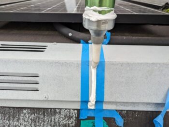 横浜市鶴見区K様邸棟板金塗装前ジョイントシール