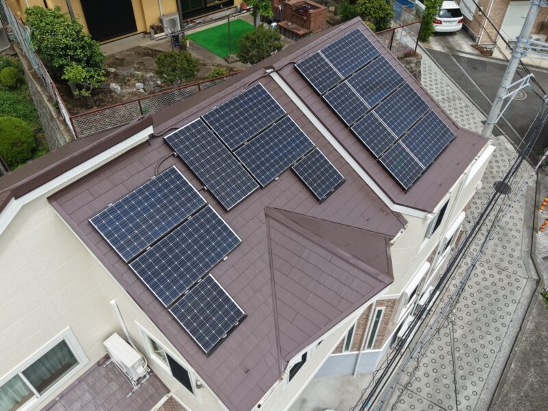 横浜市鶴見区K様邸ファインパーフェクトベスト屋根塗装施工後画像