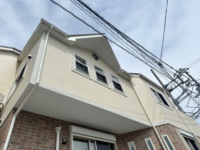 横浜市鶴見区K様邸パーフェクトトップ外壁塗装施工後画像
