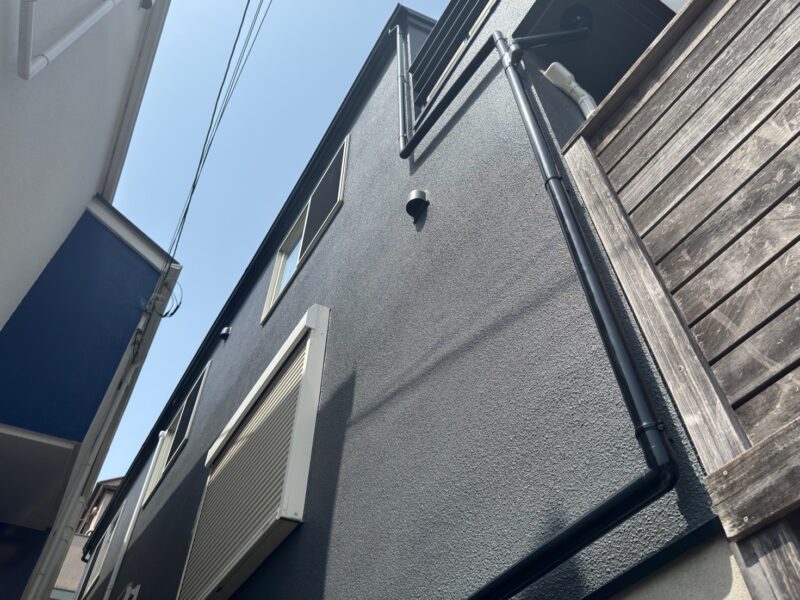 横浜市南区S様邸グランセラトップ1液水性外壁塗装施工後画像