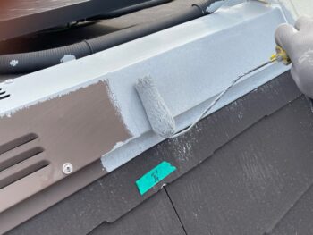 横浜市鶴見区K様邸棟板金錆止め塗装