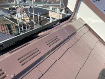 横浜市鶴見区K様邸棟板金塗装施工後