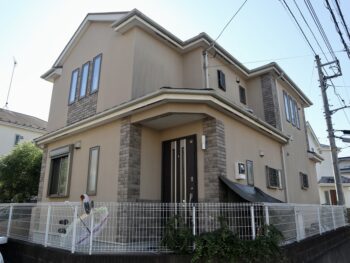 横浜市戸塚区S様邸グランセラトップ1液水性外壁塗装施工前