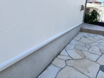 横浜市戸塚区S様邸水切り塗装上塗り２回目