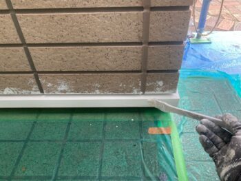 鎌倉市W様邸水切り塗装上塗り2回目