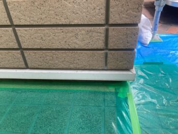 鎌倉市W様邸水切り塗装施工前