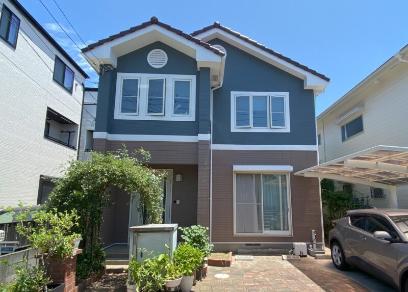 鎌倉市W様邸パーフェクトトップSi外壁塗装施工後