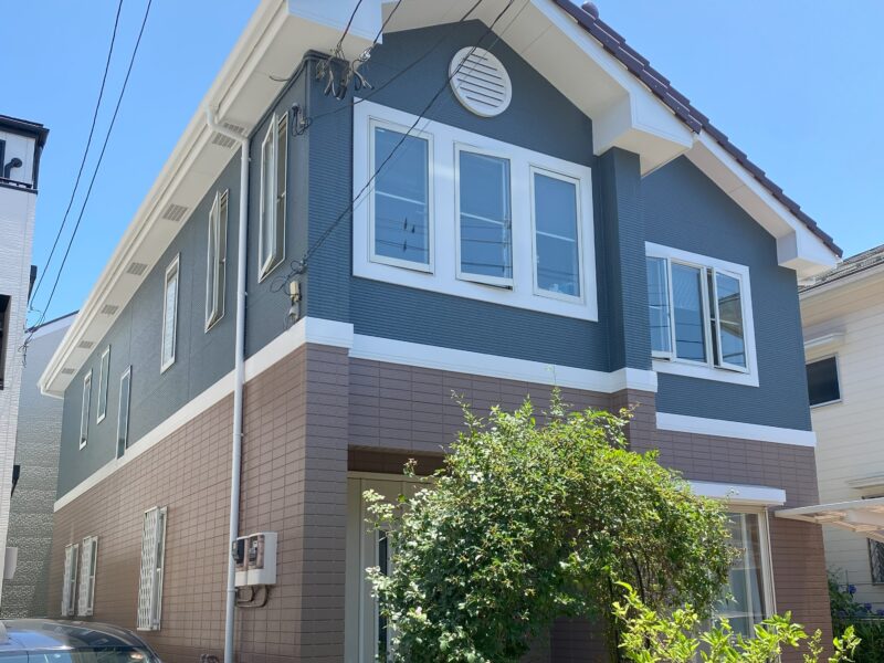 鎌倉市W様邸パーフェクトトップSi外壁塗装施工後