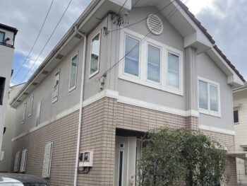 鎌倉市W様邸パーフェクトトップSi外壁塗装施工前画像