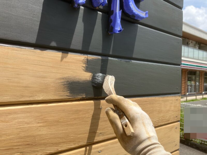 木部塗装上塗り1回目