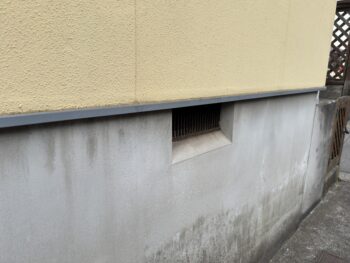 横浜市栄区I様邸水切り塗装施工前