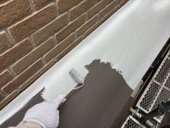 横浜市磯子区K様邸霧除け庇錆止め塗装