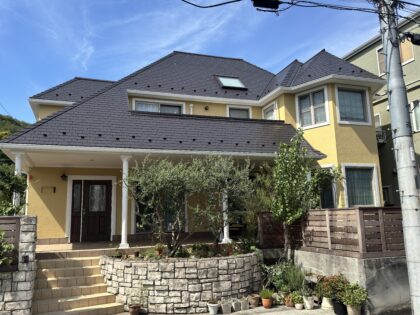 横浜市栄区 I 様邸 グランセラトップ1液ファイン外壁塗装