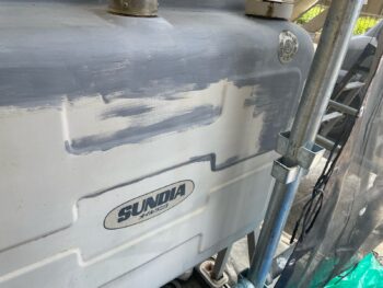 横浜市栄区I様邸オイルタンク塗装施工前