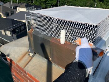 横浜市栄区W様邸煙突錆止め塗装