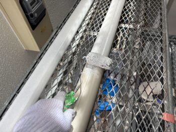 横浜市金沢区T様邸エアコンスリムダクト塗装