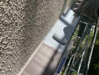 横浜市金沢区T様邸霧除け庇錆止め塗装