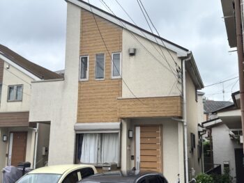 横浜市金沢区T様邸グランセラトップ1液水性外壁塗装施工前