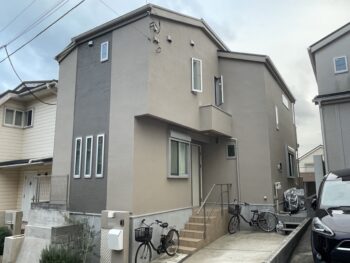 横浜市南区 F 様邸 グランセラトップ1液水性外壁塗装