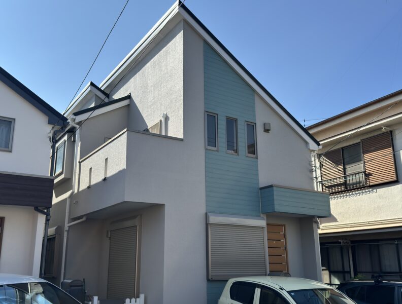 横浜市金沢区T様邸グランセラトップ1液水性外壁塗装施工後画像