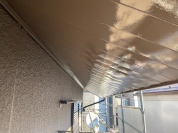 横浜市西区A様邸軒天塗装施工後