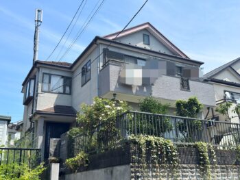 横浜市金沢区S様邸グランセラトップ1液水性外壁塗装施工前