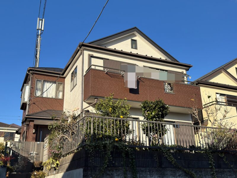 横浜市金沢区S様邸グランセラトップ1液水性外壁塗装施工後