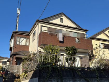 横浜市金沢区 S 様邸 グランセラトップ1液水性外壁塗装