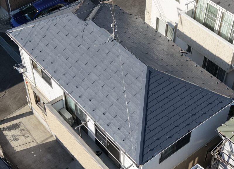 横浜市旭区Y様邸グランセラベスト2液ファイン屋根塗装施工後