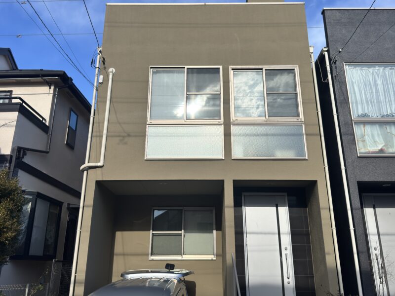 横浜市戸塚区I様邸インディフレッシュセラ外壁塗装施工後