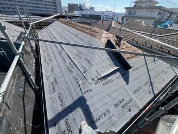 横浜市栄区I様邸Tルーフ屋根カバー工法防水シート
