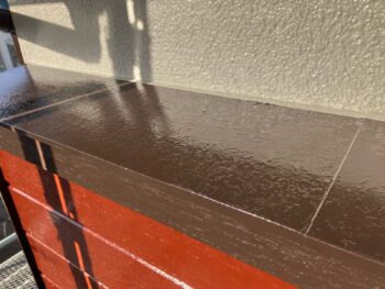 横浜市栄区K様邸霧除け庇塗装施工後