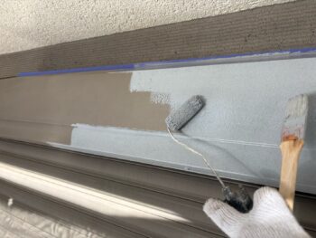 横浜市鶴見区S様邸シャッターボックス錆止め塗装