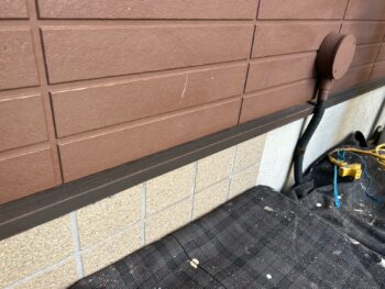 横浜市中区M様邸水切り塗装施工前