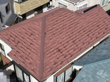 横浜市中区Ｍ様邸グランセラベスト2液ファイン屋根塗装施工前