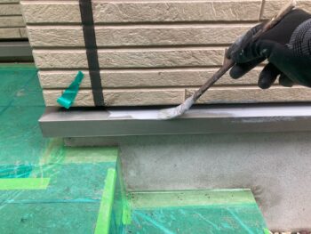 横浜市磯子区M様邸水切り錆止め塗装