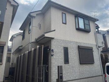 横浜市戸塚区M様邸グランセラトップ1液水性外壁塗装施工前