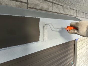 横浜市戸塚区M様邸シャッターボックス錆止め塗装