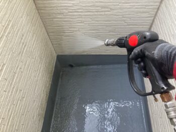 横浜市磯子区M様邸グランセラトップ1液水性外壁塗装前高圧洗浄